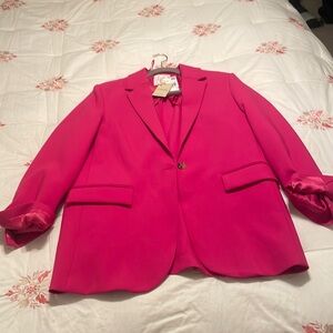 Mango fushia blazer brand new